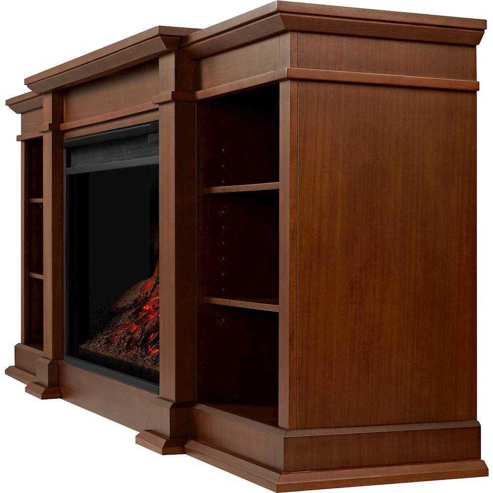 Best Buy Real Flame Eliot Grand Electric Fireplace Vintage Black Maple