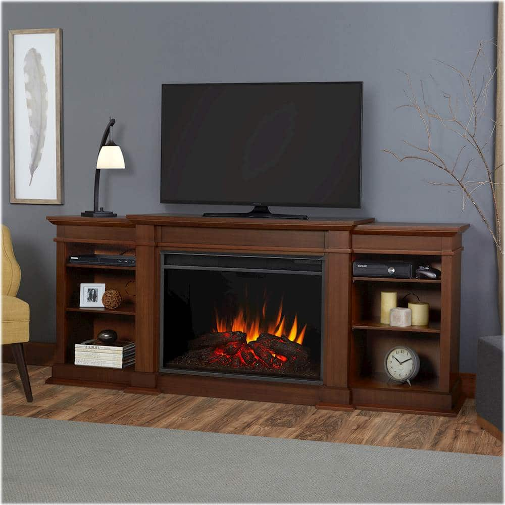 Best Buy: Real Flame Eliot Grand Electric Fireplace Vintage Black Maple ...