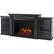 Front. Real Flame - Tracey Grand Electric Fireplace - Black.