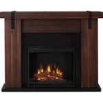 Front Zoom. Real Flame - Aspen Electric Fireplace - Chestnut Barnwood.