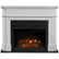 Front Zoom. Real Flame - Harlan Electric Fireplace - White.
