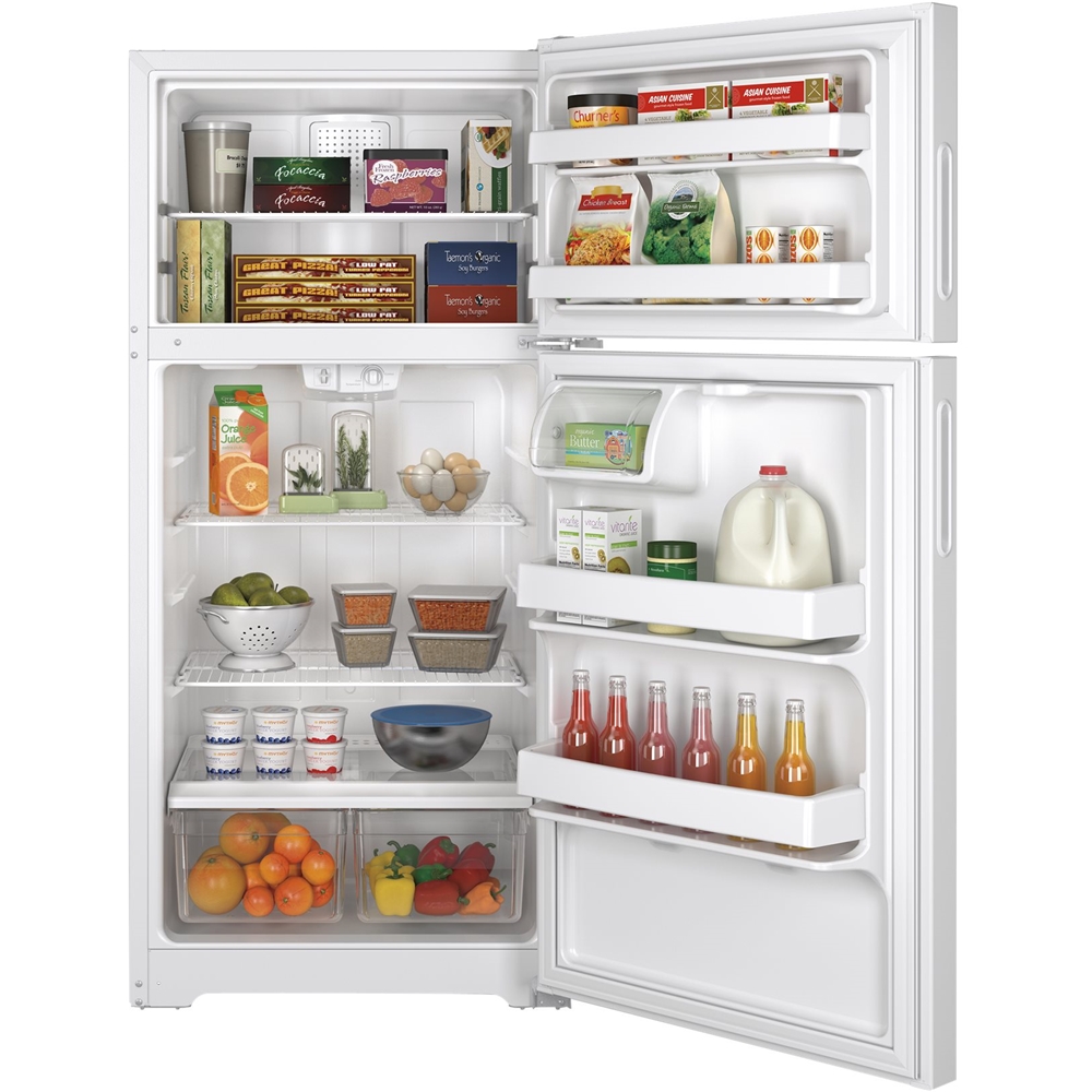 Questions and Answers: Hotpoint 14.6 Cu. Ft. Top-Freezer Refrigerator ...