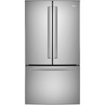Front. Haier - 27.0 Cu. Ft. French Door Refrigerator - Stainless Steel.
