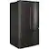 Angle. Haier - 27.0 Cu. Ft. French Door Refrigerator - Black Stainless Steel.