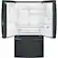 Alt View 2. GE Profile - 23.1 Cu. Ft. French Door Counter-Depth Refrigerator with Internal Water Dispenser - Fingerprint resistant black slate.