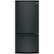 Front Zoom. GE - 21.0 Cu. Ft. Bottom-Freezer Refrigerator - High gloss black.