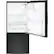 Alt View 2. GE - 21.0 Cu. Ft. Bottom-Freezer Refrigerator - High Gloss Black.