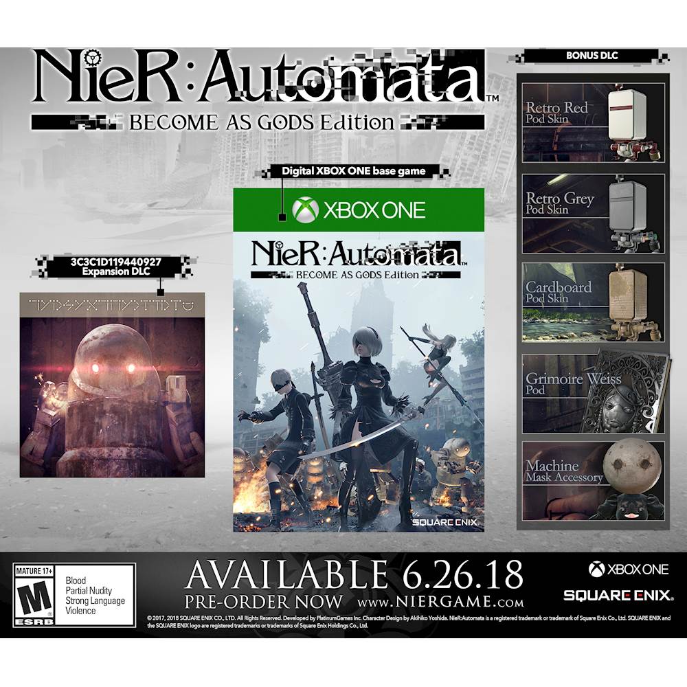Prominent partner democratische Partij NieR: Automata Become As Gods Edition Xbox One [Digital] G3Q-00564 - Best  Buy