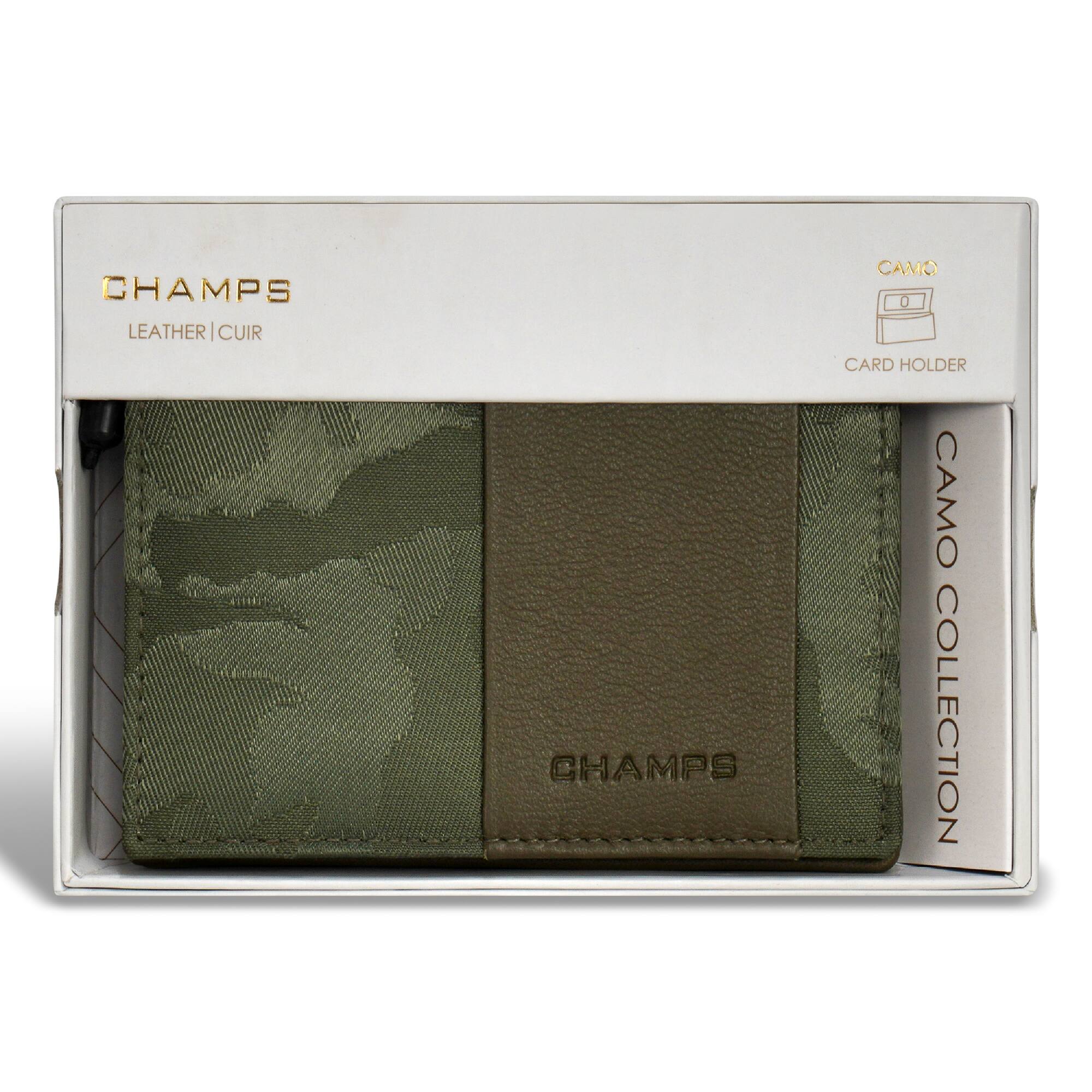 CHAMPS  
LEATHER | CUIR  

CAMO COLLECTION  

CAMO  
CARD HOLDER