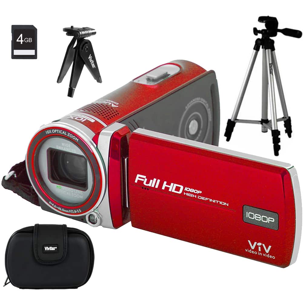 Polaroid - ID975 Dual Shot Video Camera ID975-RED-STK-4