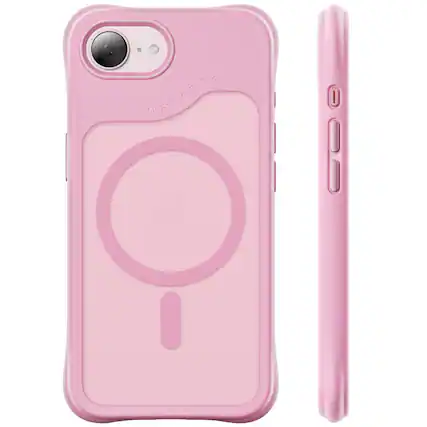Front. Ornarto - ORNARTO for iPhone 17e Case/iPhone 16e Case, Compatible with MagSafe | Slim Translucent Matte Cover-Ballet Blush - Ballet Blush.