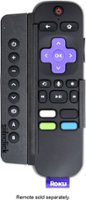 Sideclick - Universal Attachment for Roku® Streaming Player Remote - Black - Angle_Zoom