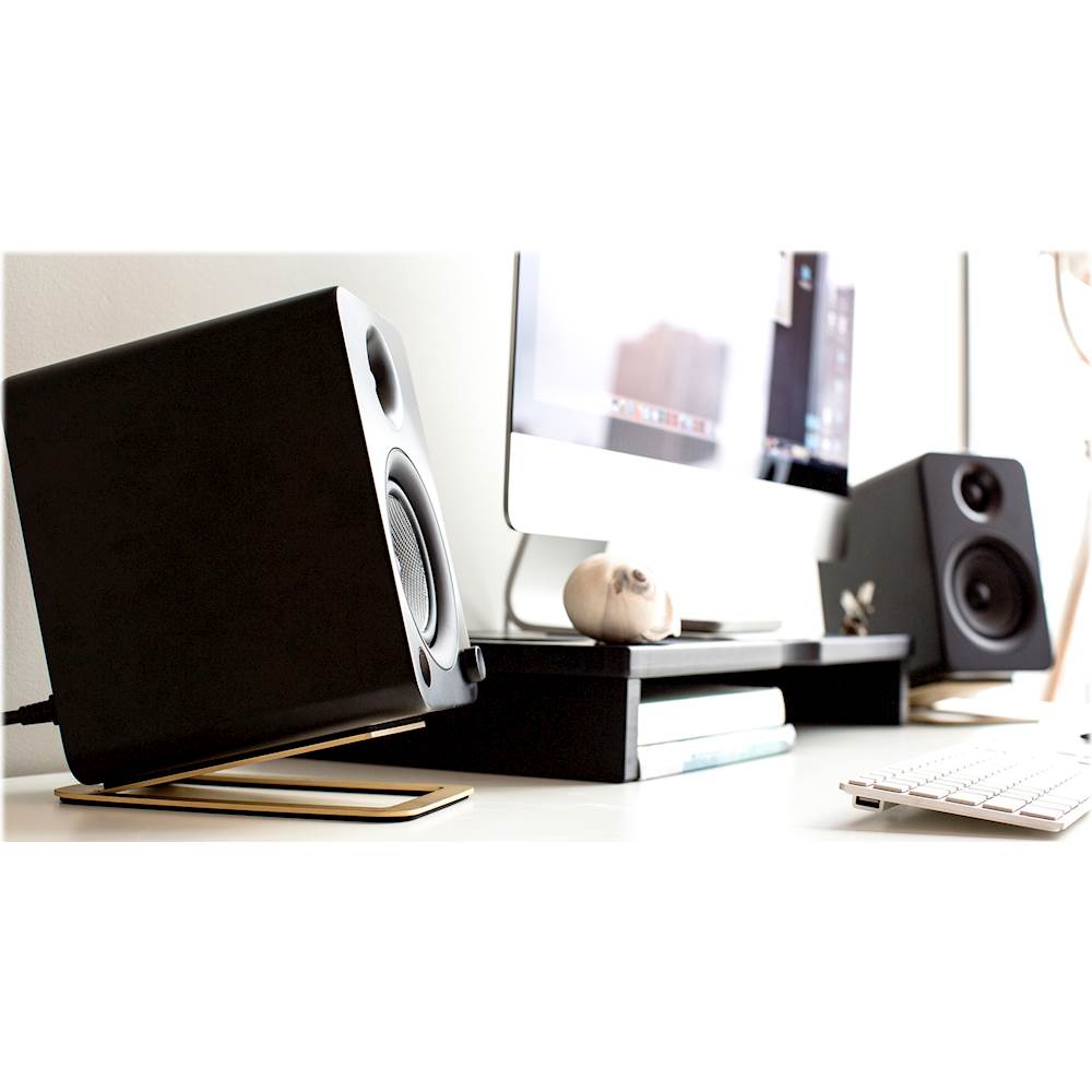 Kanto S4 Desktop Speaker Stands 2 Pack Brass S4br Best Buy