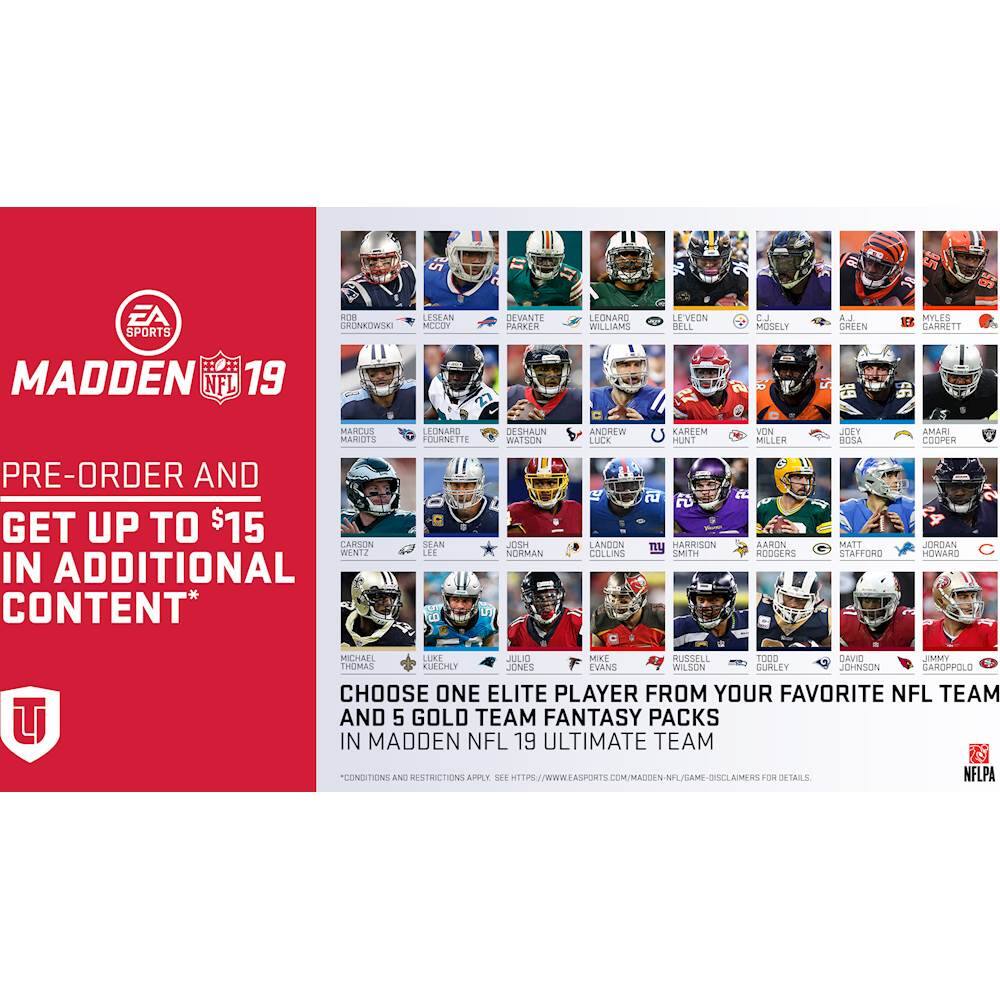 Front. Electronic Arts - Madden NFL 19 - Pre-Order Bonus.