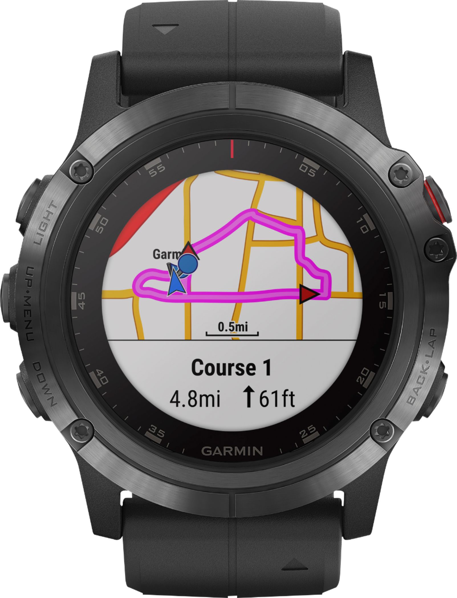 Garmin Fēnix 5X Plus Sapphire Smart Watch Fiber Reinforced Polymer