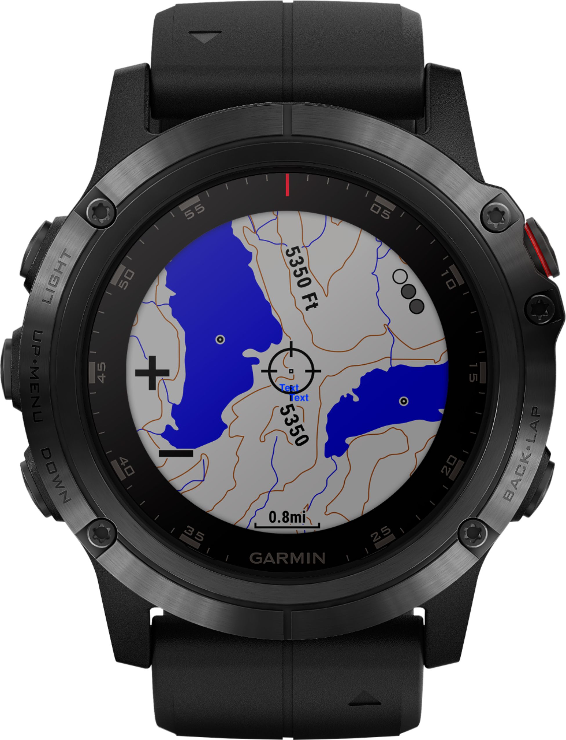 Fyrretræ Manners Svane Best Buy: Garmin Fēnix 5X Plus Sapphire Smart Watch Fiber-Reinforced  Polymer Black with Black Band 010-01989-00