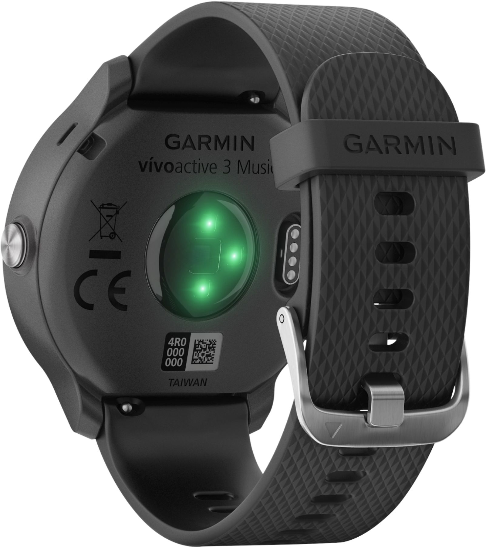 Achat reconditionné Garmin Vivoactive 3 Music 30,4 mm noir au bracelet en  silicone noir