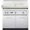 Front. Viking - 42" Outdoor Grill Base - Stainless Steel.