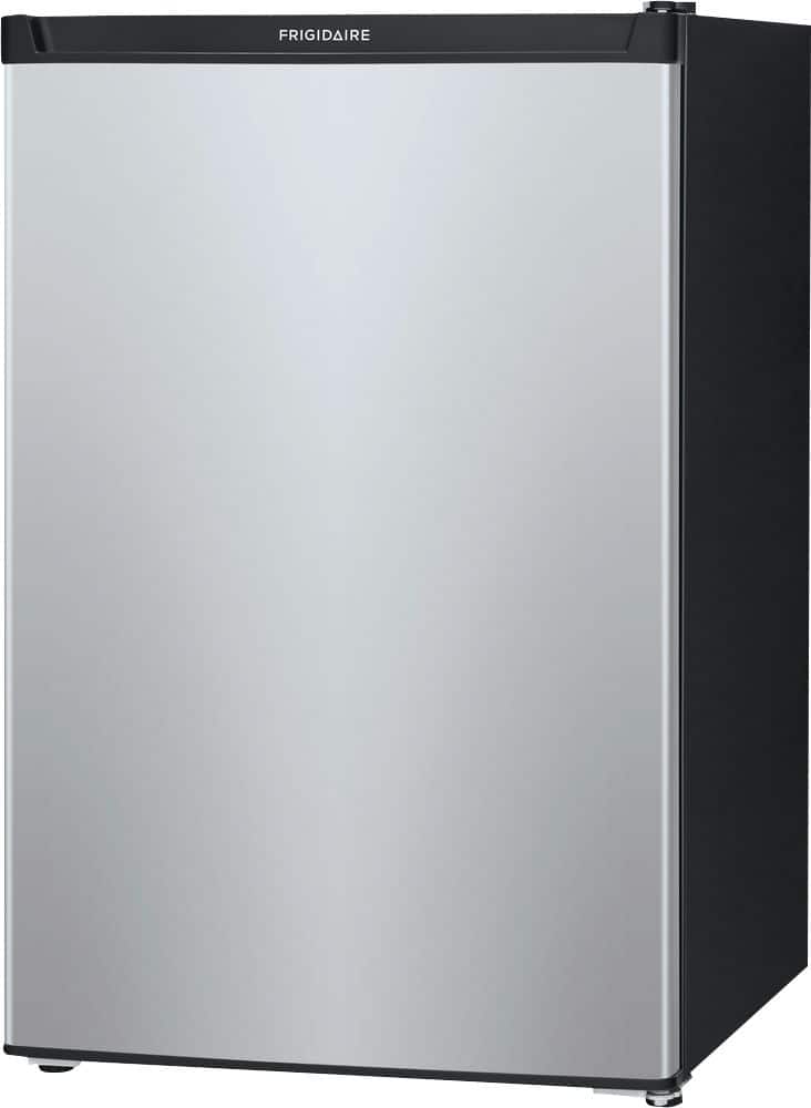 Left. Frigidaire - 4.5 Cu. Ft. Mini Fridge with Top Freezer - Silver.