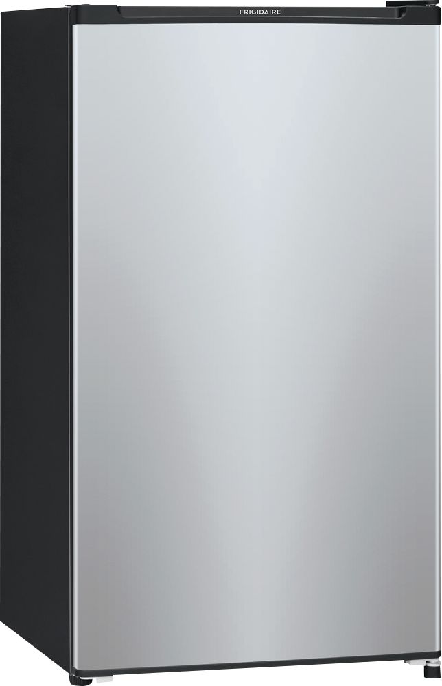 Angle View: Insignia™ - 4.9 Cu. Ft. Mini Fridge with Bottom Freezer and ENERGY STAR Certification - Stainless Steel