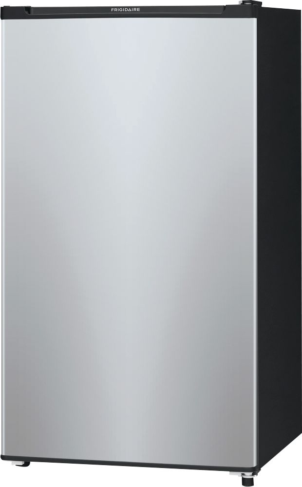 Left View: Insignia™ - 4.9 Cu. Ft. Mini Fridge with Bottom Freezer and ENERGY STAR Certification - Stainless Steel