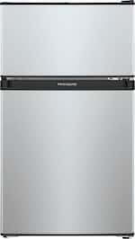 Frigidaire - 3.1 Cu. Ft. Mini Fridge with Built-In Freezer - Silver - Front_Standard