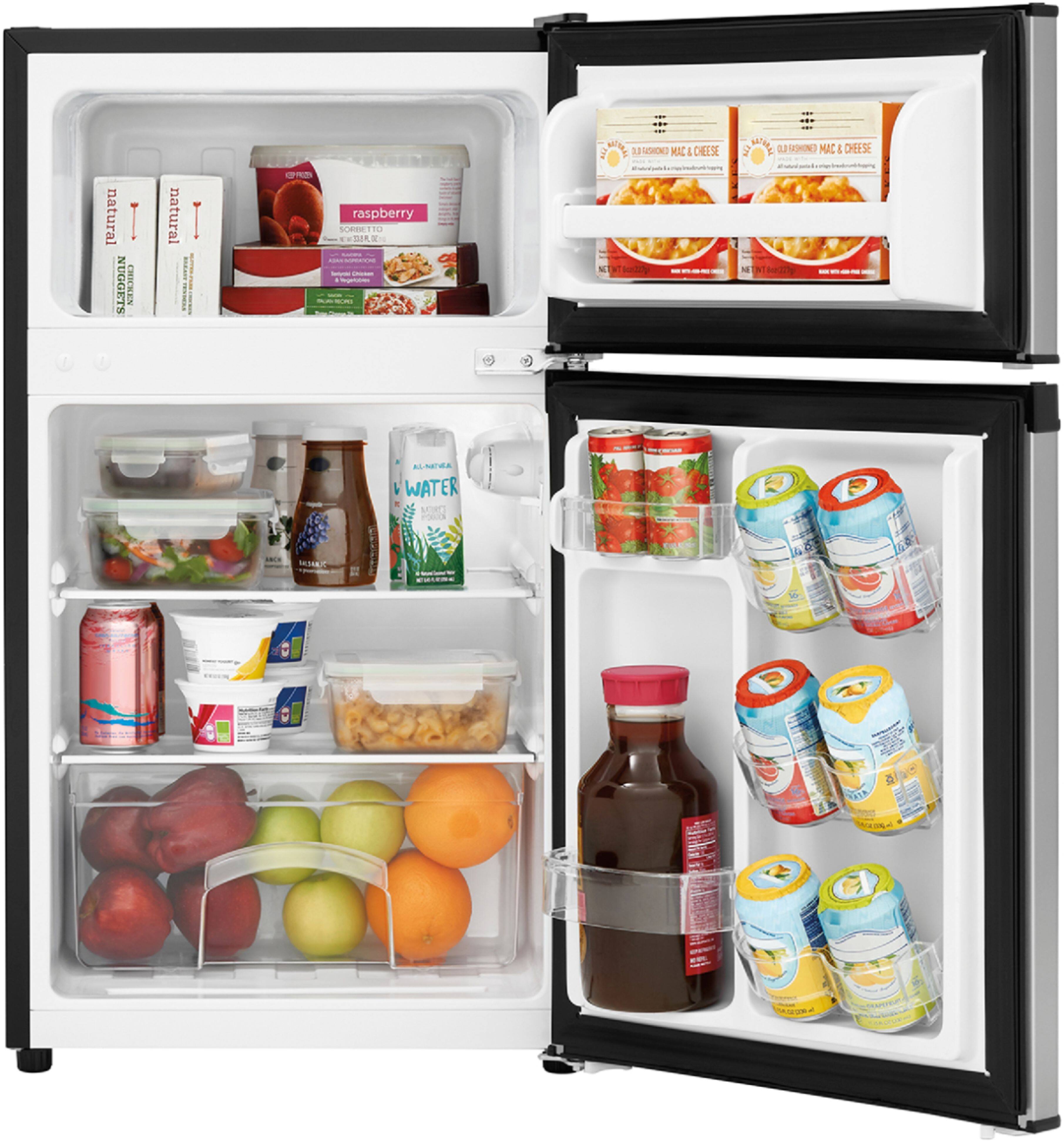 Alt View 11. Frigidaire - 3.1 Cu. Ft. Mini Fridge with Built-In Freezer - Silver.