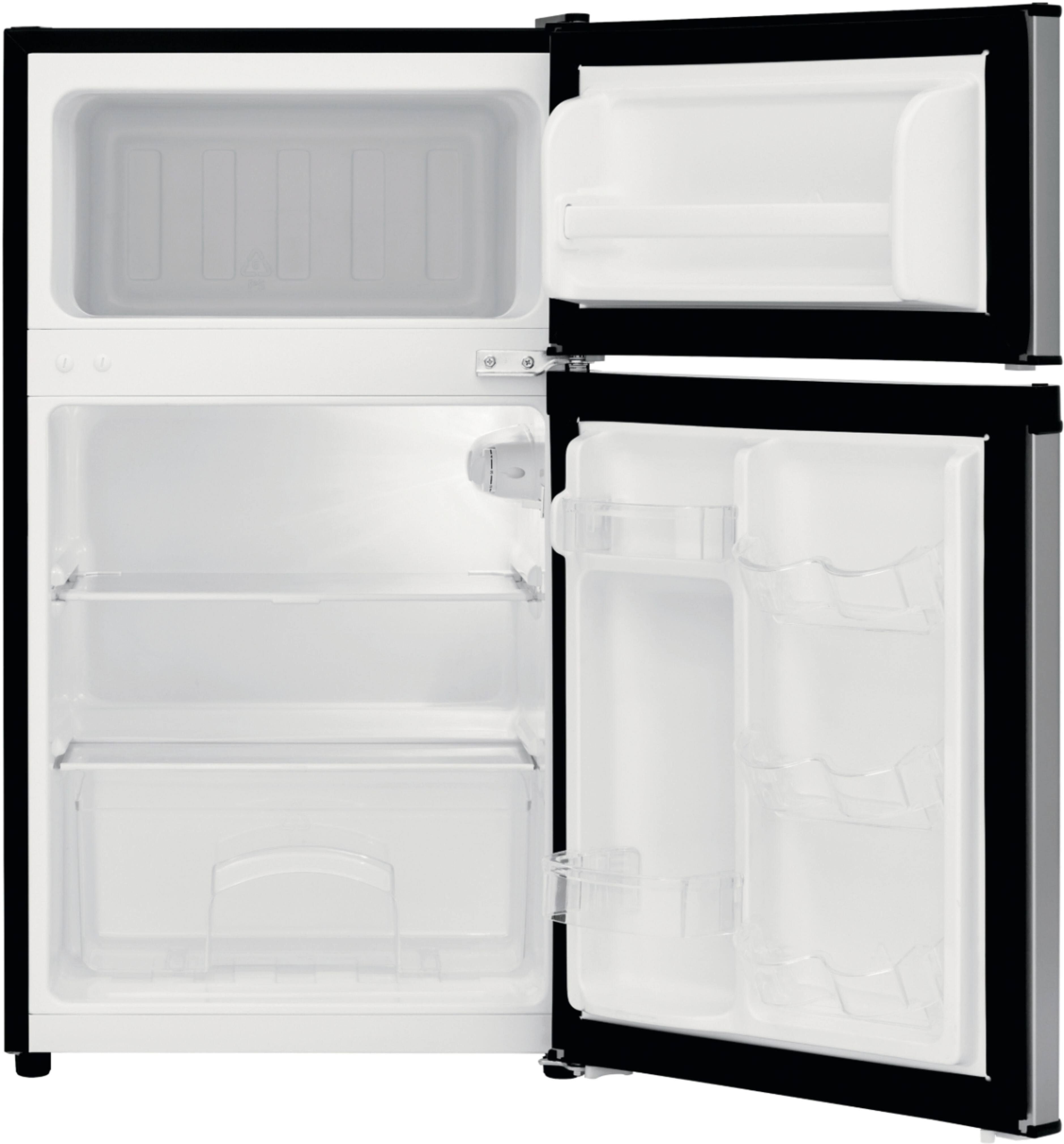 Alt View 12. Frigidaire - 3.1 Cu. Ft. Mini Fridge with Built-In Freezer - Silver.