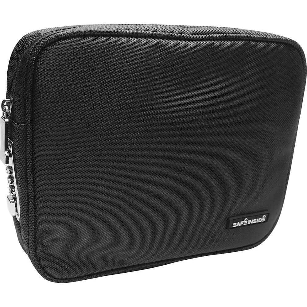 Angle View: Safe Inside - Locking Privacy Pouch - Black