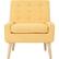 Front. Noble House - Quincy Accent Chair - Muted Yellow.