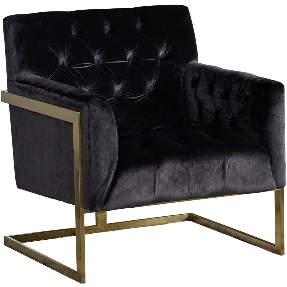 Left View: Noble House - Edmonton Accent Chair - Black