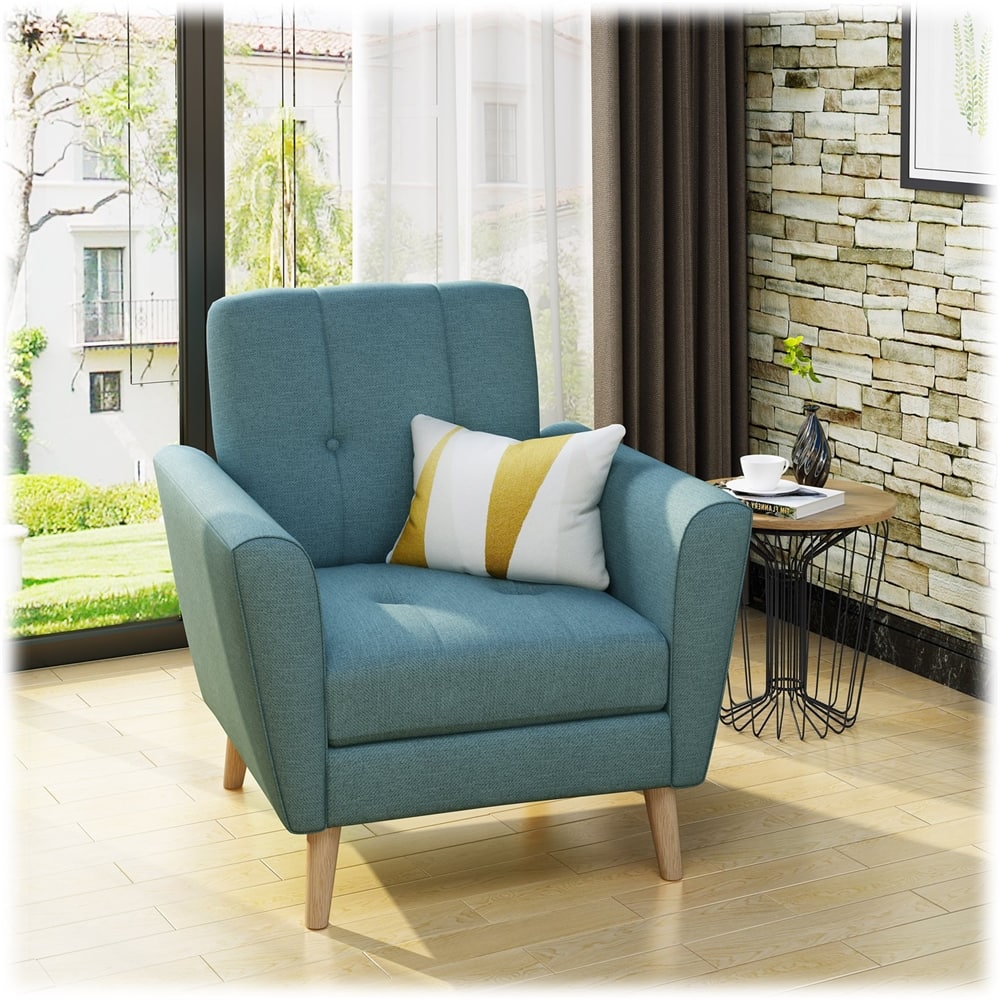 Left View: Noble House - Danville Accent Chair - Gray