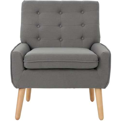 Noble House - Quincy Accent Chair - Steel Gray