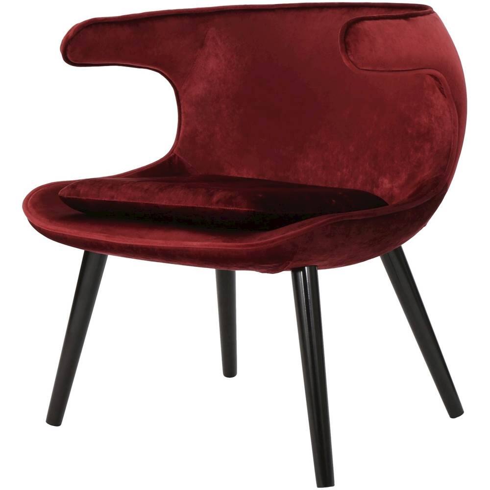 Left View: Noble House - Newberry Accent Chair - Garnet