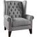 Angle. Noble House - Greenville Accent Chair - Gray.