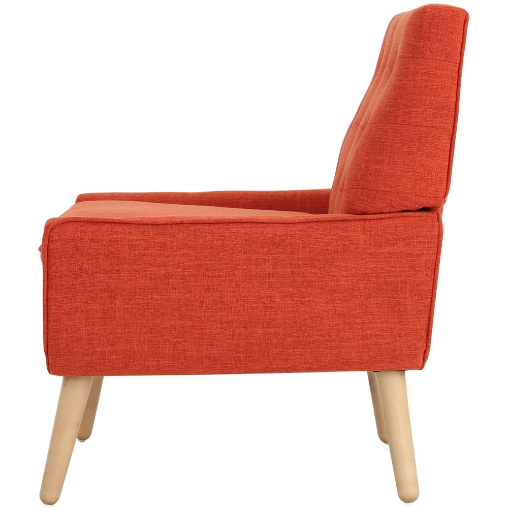 Angle View: Noble House - Quincy Accent Chair - Muted Orange