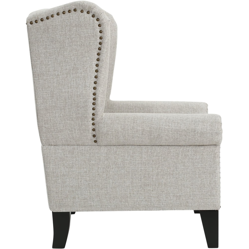 Left View: Noble House - Greenville Accent Chair - Beige