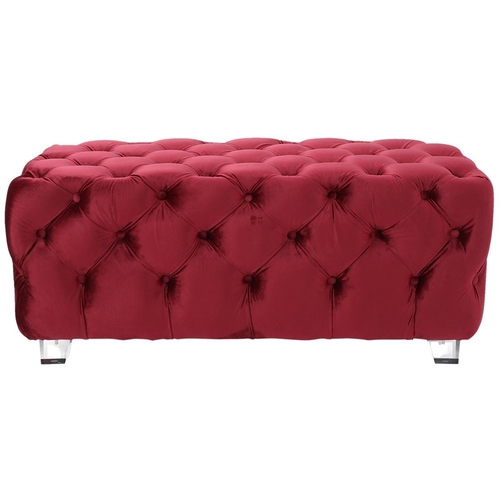 Noble House - Taber Tufted Ottoman - Wine
