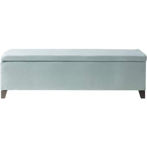 Noble House - Laurel Storage Ottoman - Light Blue