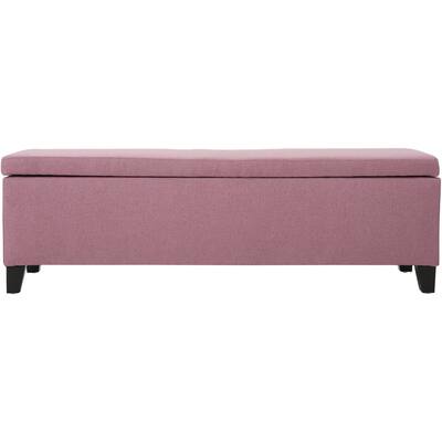 Noble House - Laurel Storage Ottoman - Light Lavender