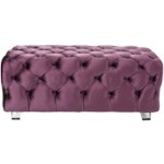 Front Zoom. Noble House - Taber Tufted Ottoman - Raisin.