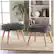 Alt View 11. Noble House - Galena Ottoman Stool - Gray.