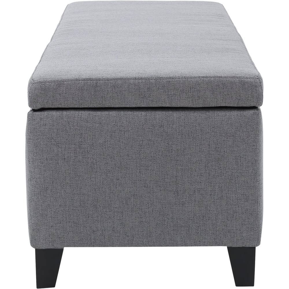 Angle View: Noble House - Laurel Storage Ottoman - Gray