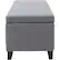 Angle. Noble House - Laurel Storage Ottoman - Gray.