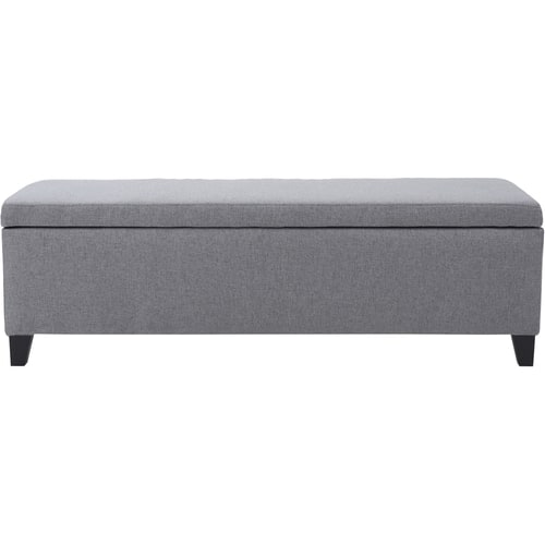 Noble House - Laurel Storage Ottoman - Gray