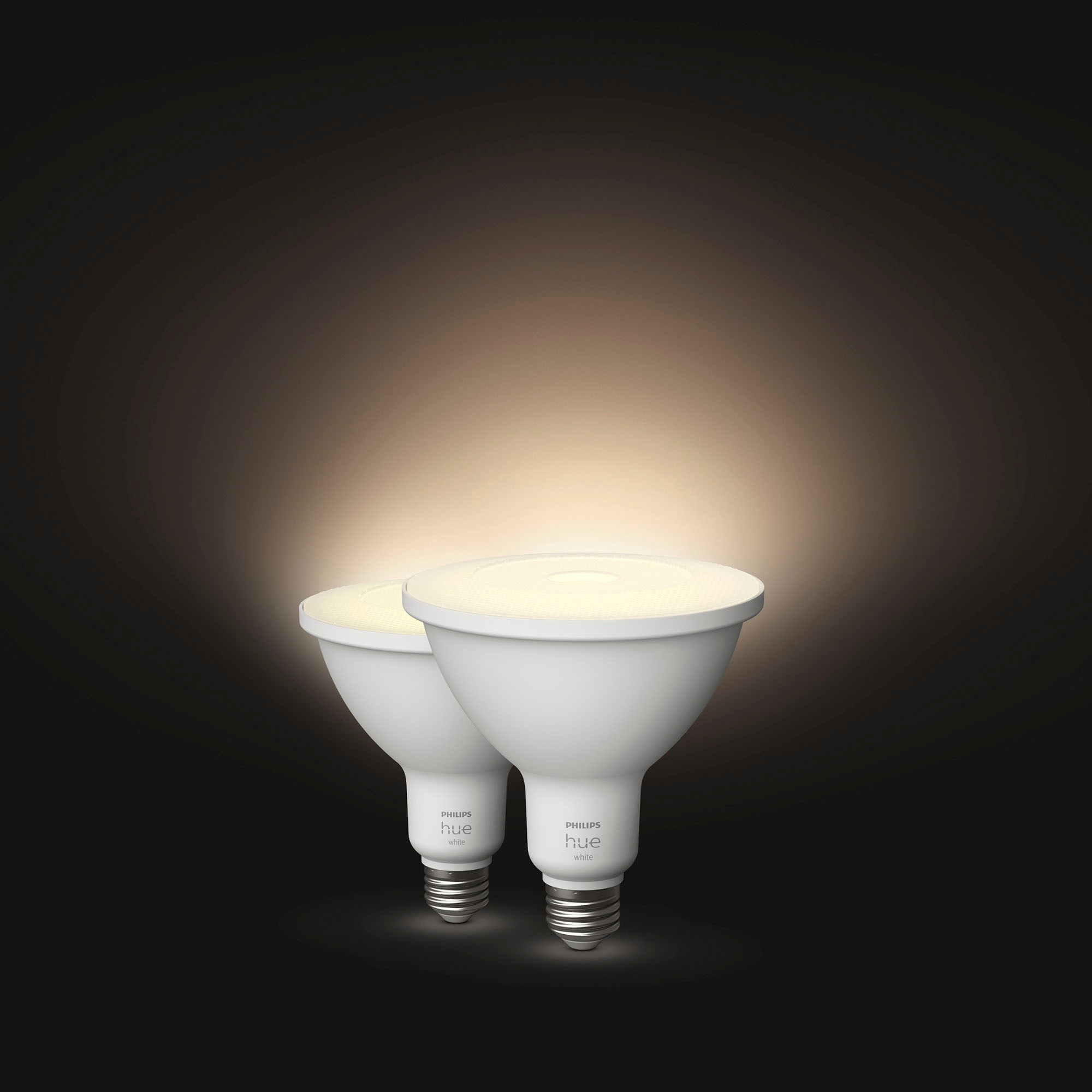 Angle View: Philips - Hue PAR38 100W Smart LED Bulb (2-pack) - White