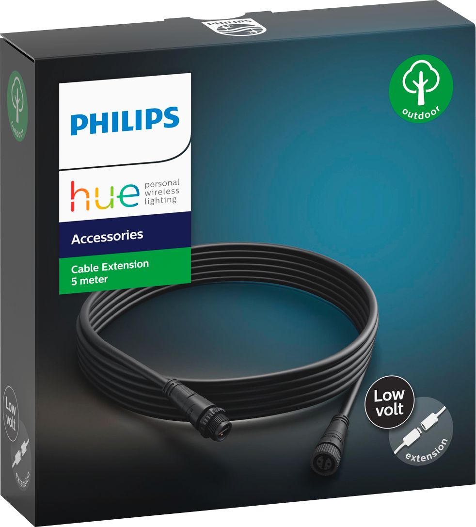 Philips Black SET OF 2 Outdoor Low Voltage Cable Extension 