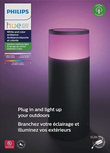  Philips - Hue White and Color Ambiance Calla Outdoor Pathway Light Base Kit