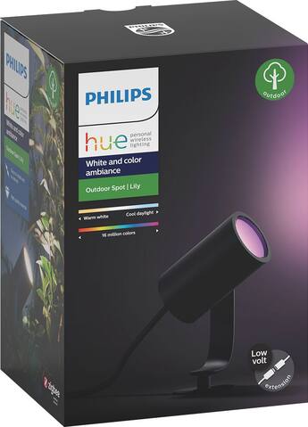 Philips Hue White and Color Ambiance Lily Outdoor Spot Light Philips Hue White and Color Ambiance Lily Outdoor Spot Light