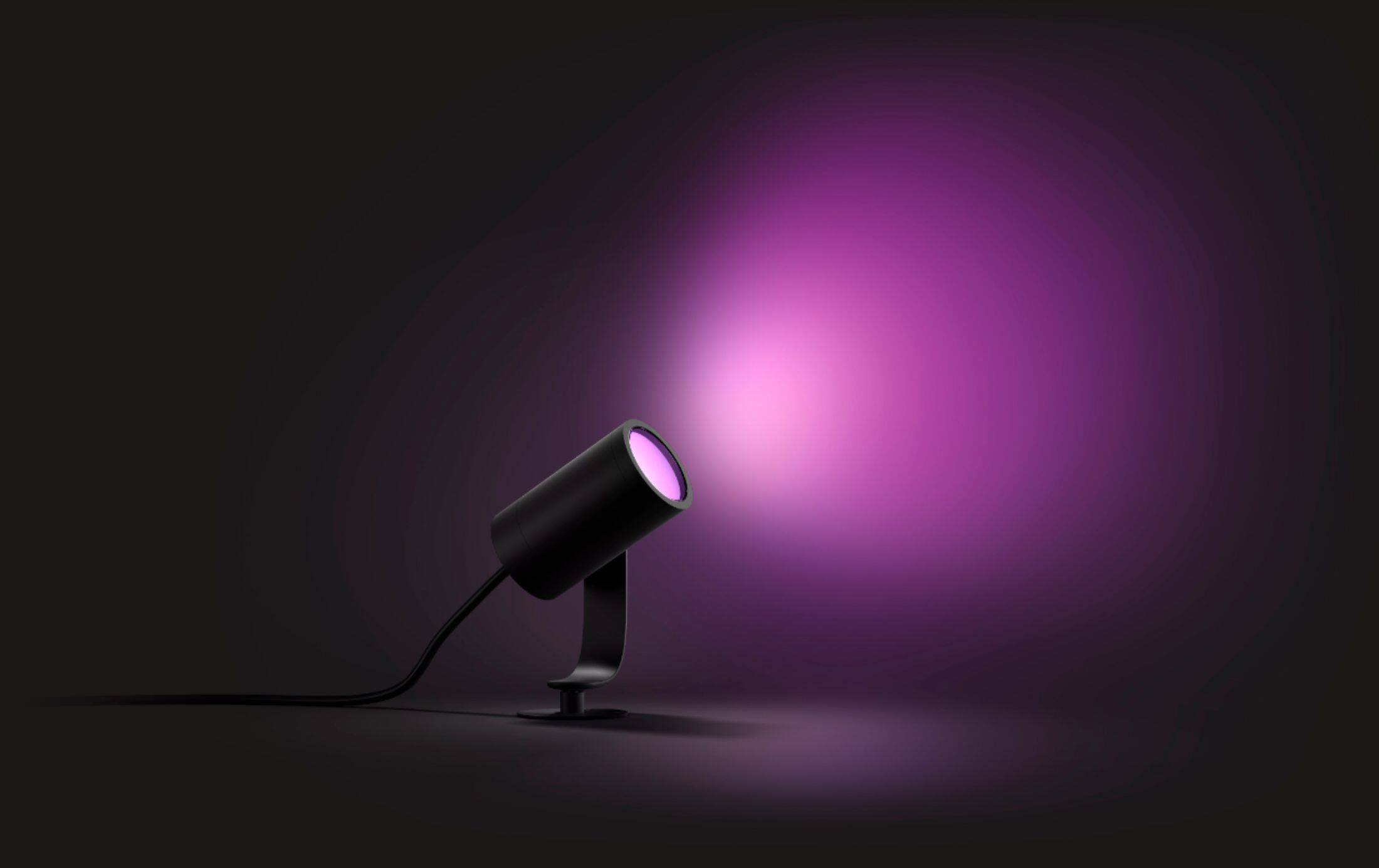 Alt View 12. Philips - Hue White and Color Ambiance Lily Outdoor Spot Light Extension Kit - Multicolor.